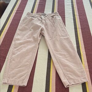 Vero Moda ballet pink corduroy cropped pants size xs (25/26)